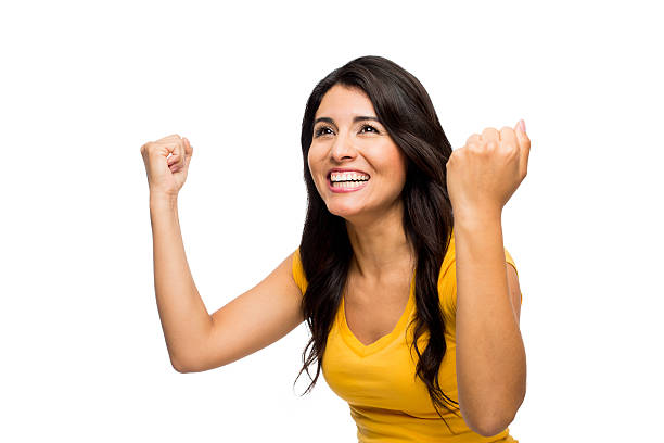 istock Excited woman smiling 479994352