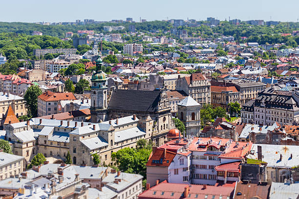 istock lviv at summer, view from City Hall. 479997370