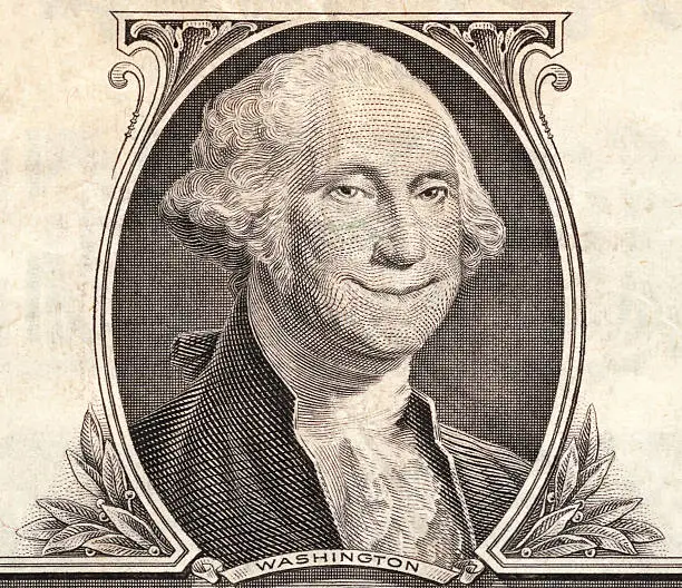 detail of a dollar bill