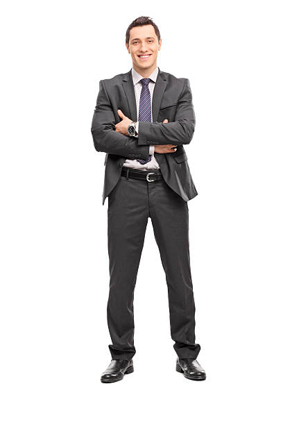 istock Confident young businessman in a gray suit 479998732
