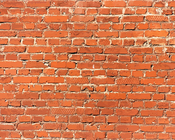 кирпичной стены текстура с - backgrounds red textured brick wall stock illustrations