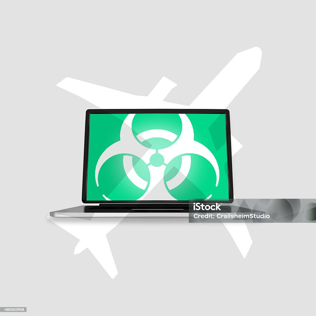Computer Plane Screen Plane Computer Screen Illustration Graphic Stock Illustration ...