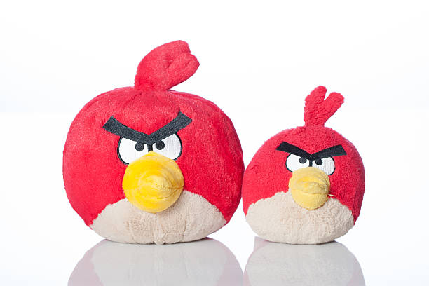 Giant And Regular Red Bird Stock Photo - Download Image Now - Scale, Stuffed  Toy, 2015 - iStock