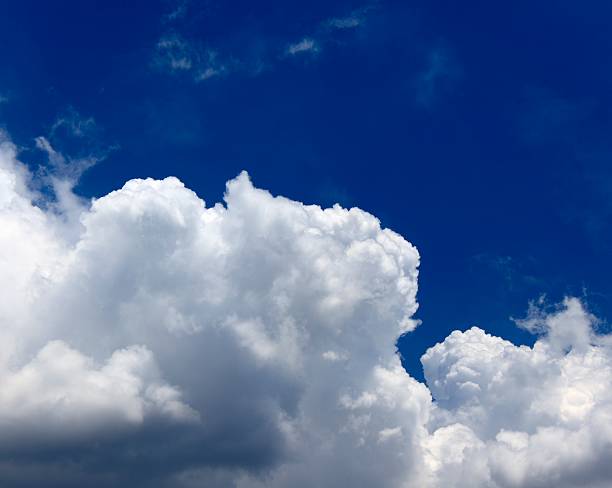 istock Fluffy White Cumulus Clouds and Blue Sky 480018696