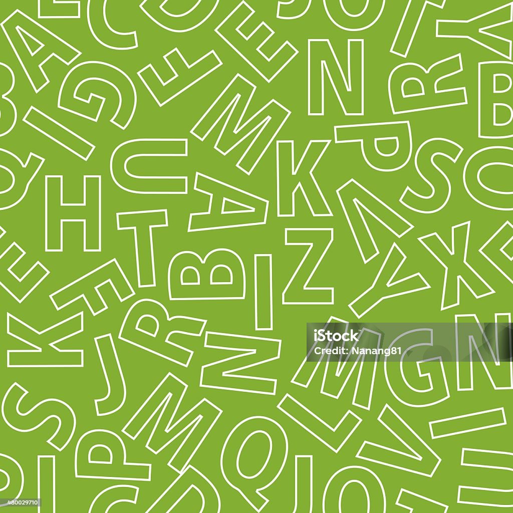 Seamless Alphabet Pattern Stock Illustration - Download Image Now ...