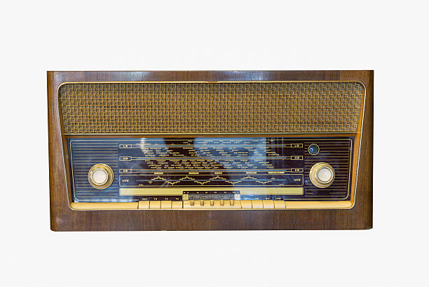 istock Old radio on a white background 480029746