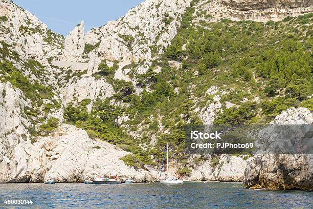 Cruising In Calanques Area Of Cassis Stock Photo - Download Image Now - 2015, Adventure, Bay of Water