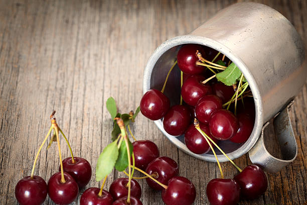 istock Sweet cherries  in a vintage bowl 480030552