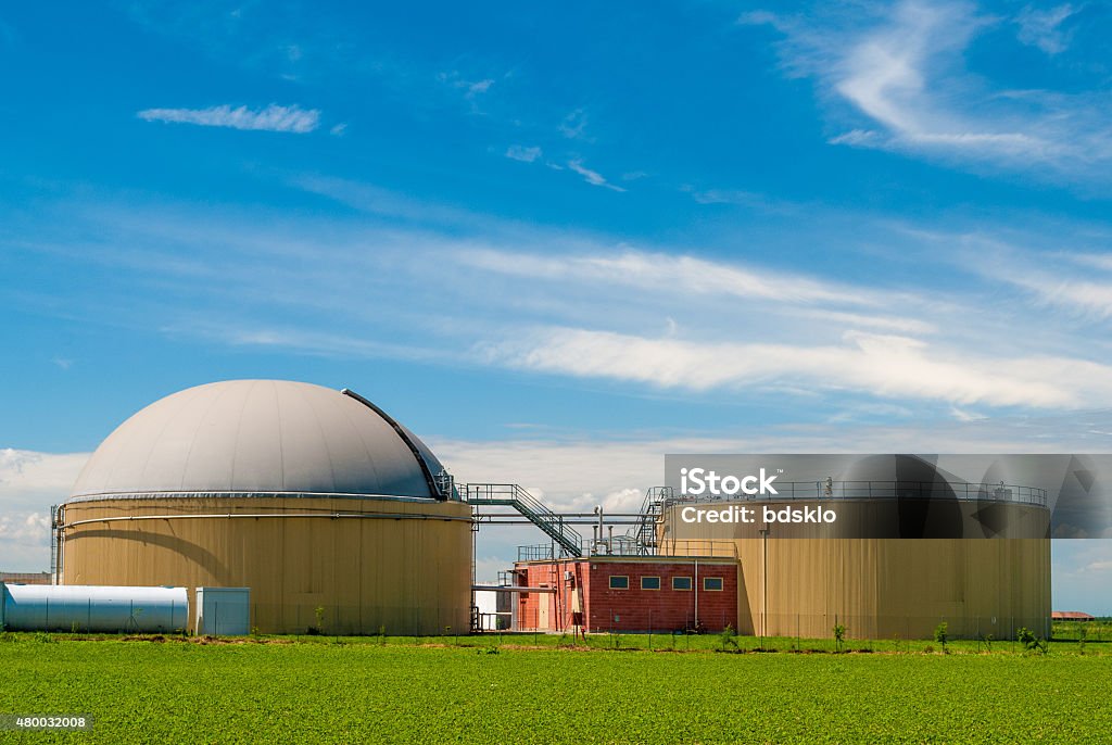 Biogas plans Biogas Stock Photo