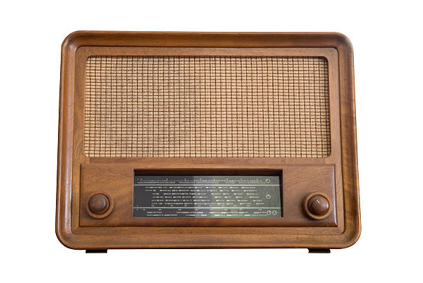 istock Old radio on a white background 480034616