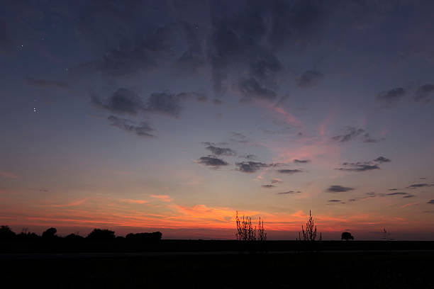 istock Beautiful dawn sky , with stars Jupiter and Venus Conjunction 480035296