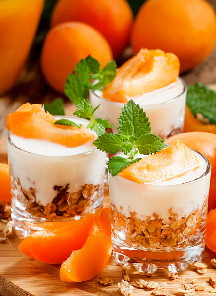istock Homemade granola with yogurt and apricot 480038742