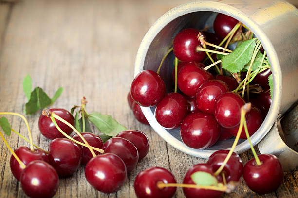 istock Sweet cherries  in a vintage bowl 480038928