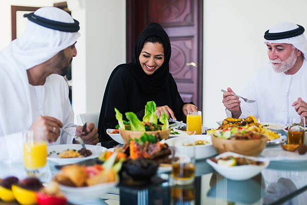 istock Family gathering, three generations eating traditional food. 480040320