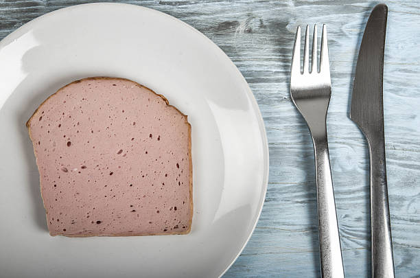 istock Leberkaese on a wooden table 480041222