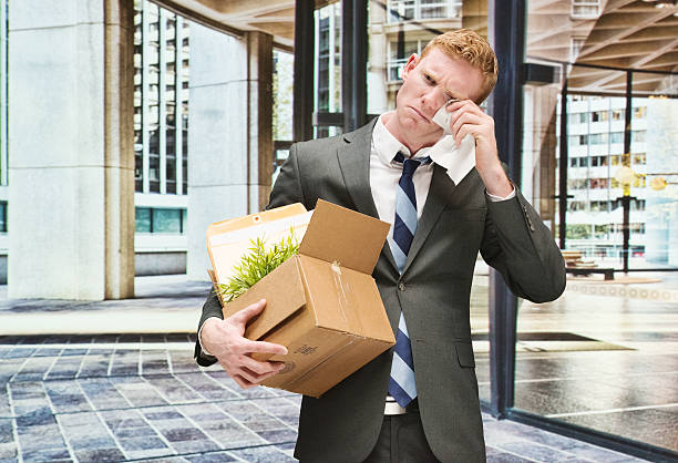 istock Upset businessman crying for loosing job 480043282