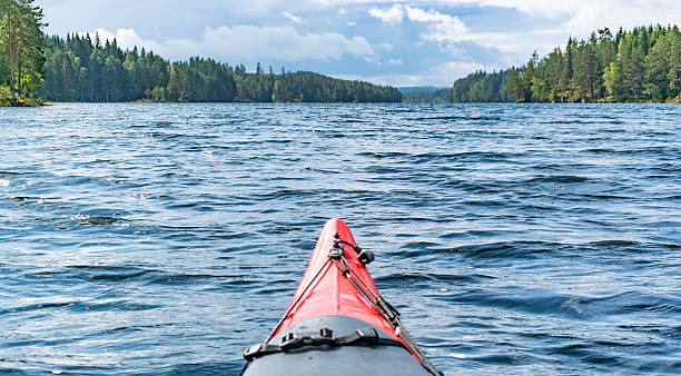 istock Kayaking on a lake in summer in Sweden 480043662