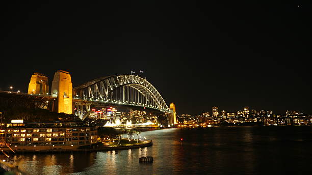 istock Sydney Harbour Bridge Australia Night 4k 480048280