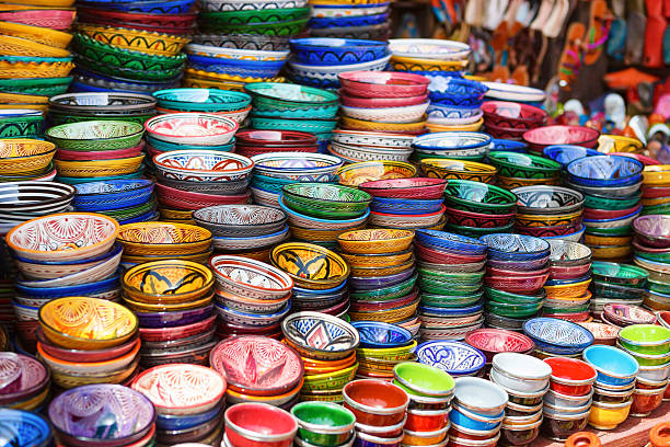 istock Multicolored bowls on the market in Marrakesh, Morocco 480048460
