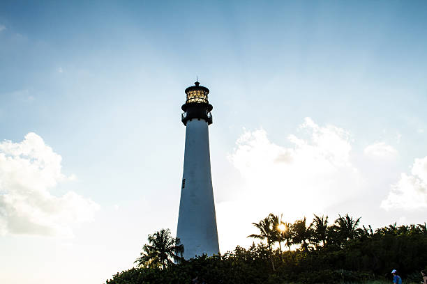 istock Lighthouse on sunset at the Florida State Park, Key Biscayne 480052878