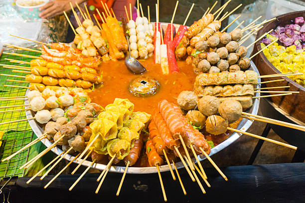 istock Platter of Thai skewered food 480058210