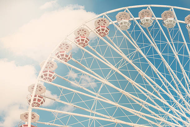 istock Ferris wheel against the blue sky toned photo 480058242