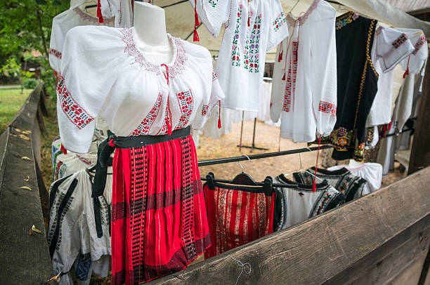 istock Romanian traditional  blouse - Close up shot, shallow DOF 480058386