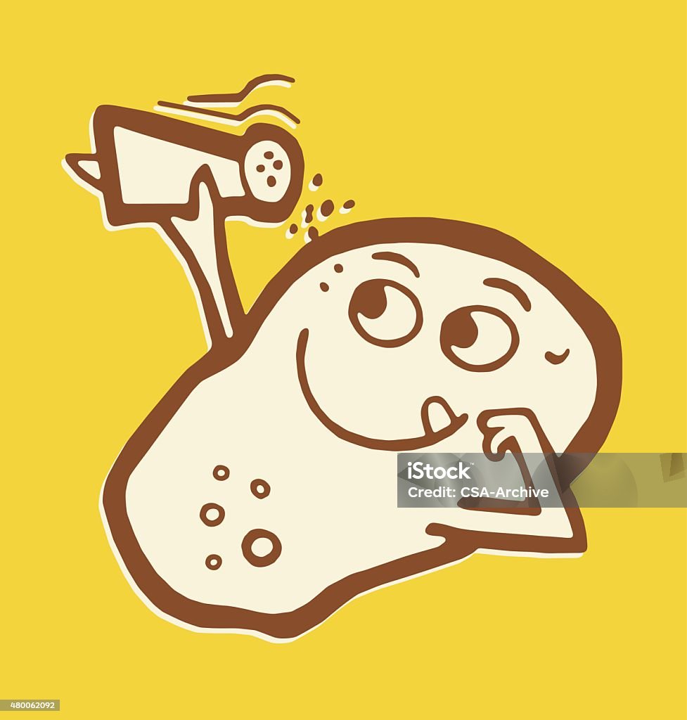 Potato Salting Itself http://csaimages.com/images/istockprofile/csa_vector_dsp.jpg Salt Shaker stock vector