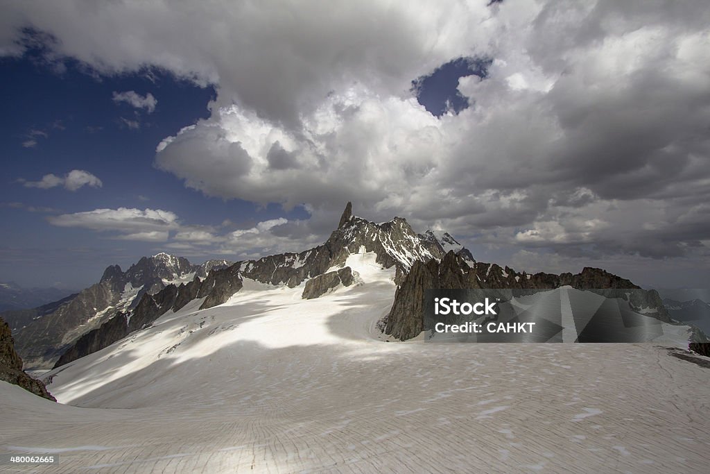 Mont Blanc - Lizenzfrei Aiguille du Midi Stock-Foto