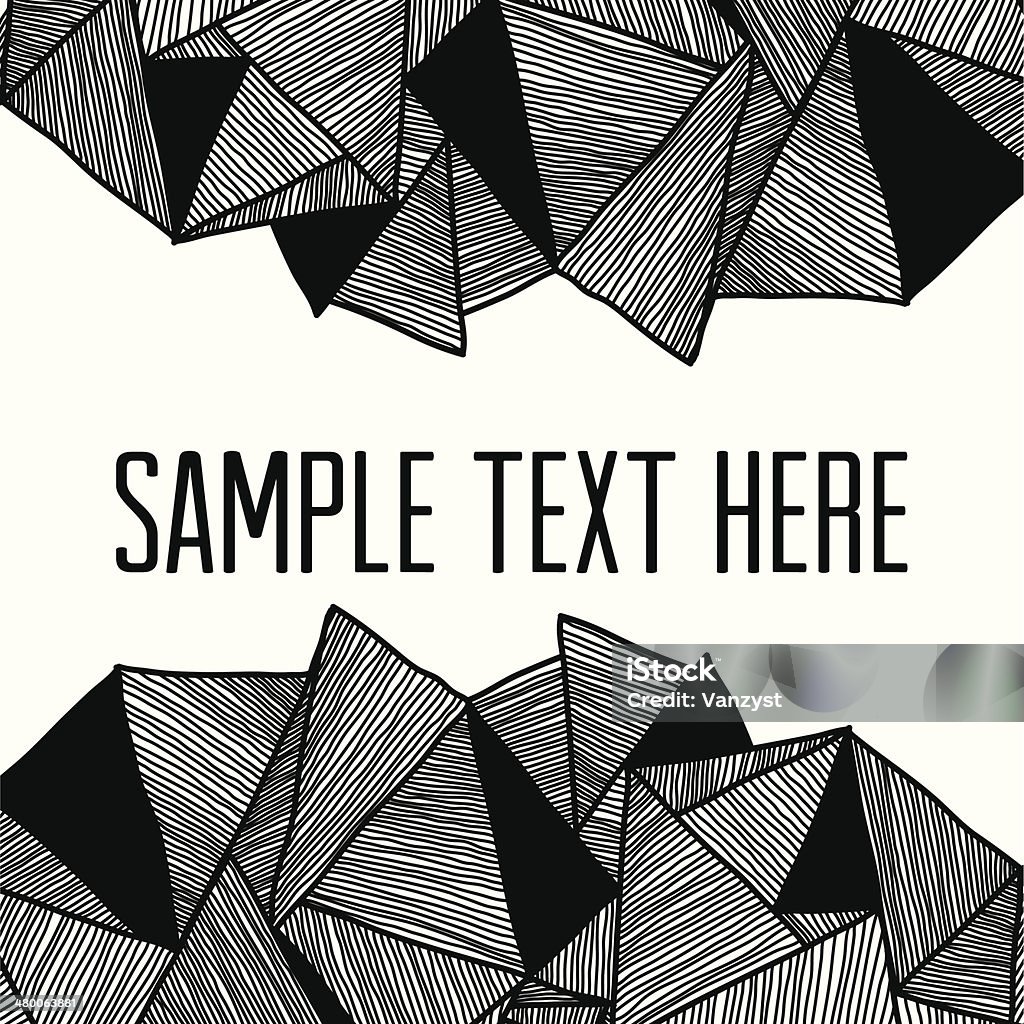 Abstract   background.  Square frame for your text Background of triangular geometric shapes Abstract stock vector