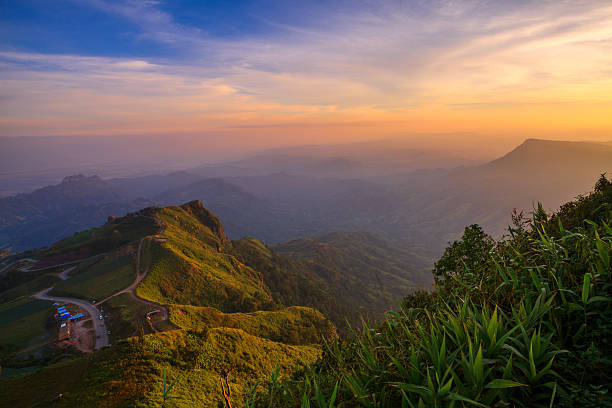 istock Beautiful mountain scenery sunset in Phu Phang Mah,Thailand 480070559