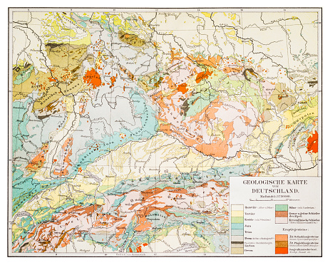 Geological map of Germany