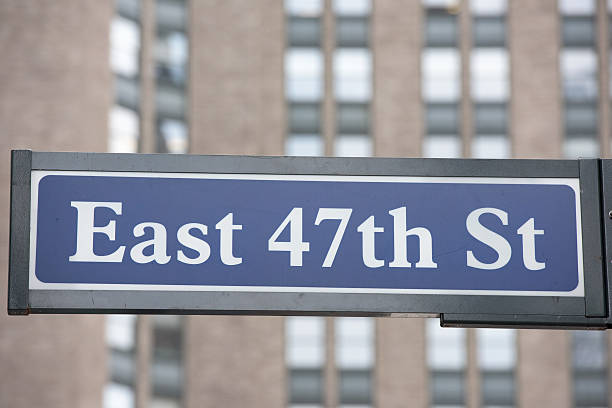 istock new york street sign: East 47th STreet 480071914