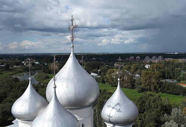 Russia, Priluki. October 07, 2018 Architecture of the Spaso-Prilutsky Monastery of the Vologda Diocese of the Russian Orthodox Church. It was founded in 1371.