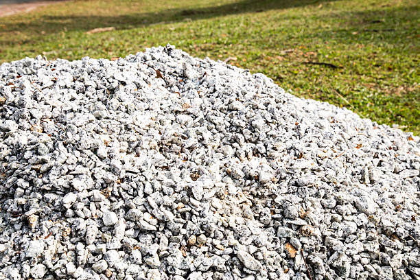 istock Pile of gravel stones for use as construction material 480080938