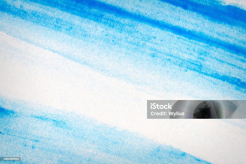 Abstract arts background Abstract hand drawn blue watercolor paints background Stained Stock Photo