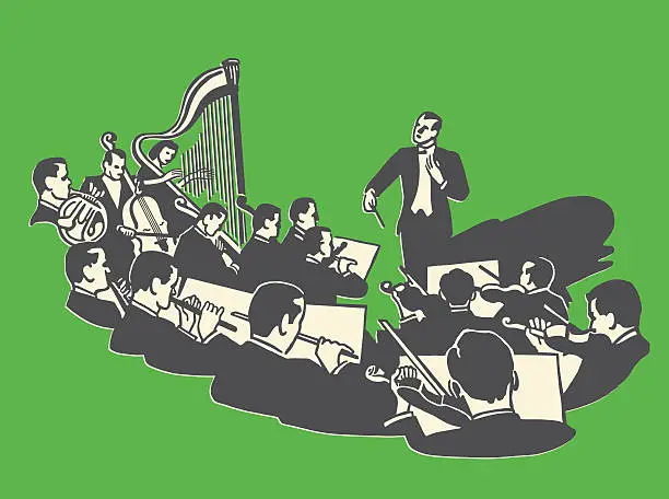 Vector illustration of Orchestra