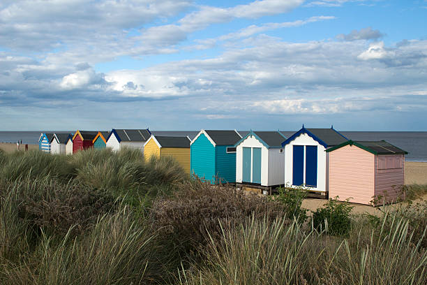 istock Beach Huts at Southwold, Suffolk, England 480088414