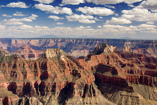 Grand Canyon North  Rim Panorama stock photo