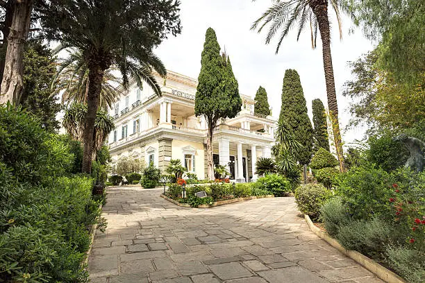 The famous Achilleion building on Corfu island, Greece