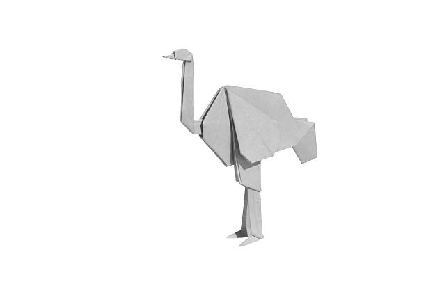 istock White Origami bird ostrich isoated 480091339