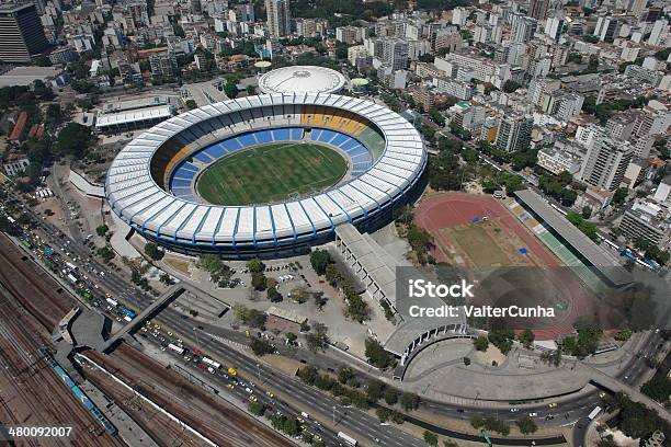 Stadio Di Calcio Maracana La Più Grande Del Mondo Rio De Janeiro Brasile - Fotografie stock e altre immagini di Stadio Maracanã