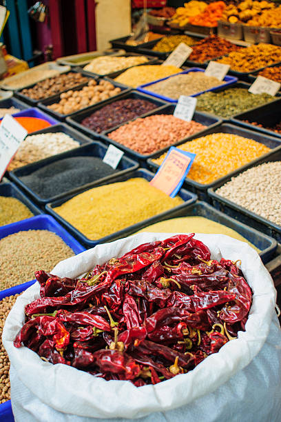 suszona papryka w rynku - spice market israel israeli culture zdjęcia i obrazy z banku zdjęć