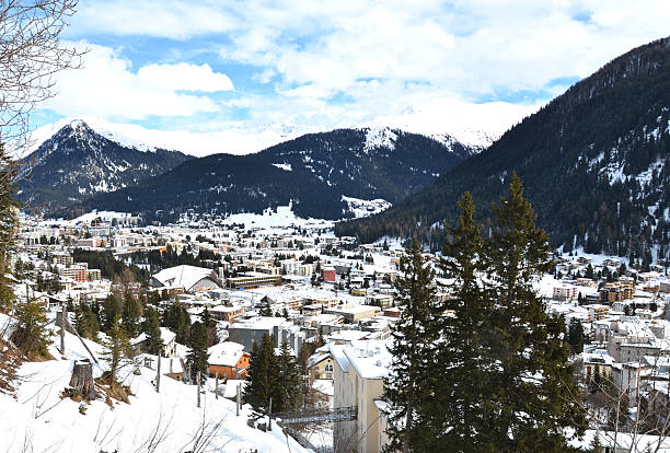 istock Davos, famous Swiss skiing resort 480094538