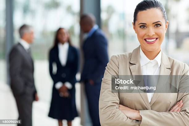Attractive Business Executive Stock Photo - Download Image Now - Adult, Adults Only, Arms Crossed