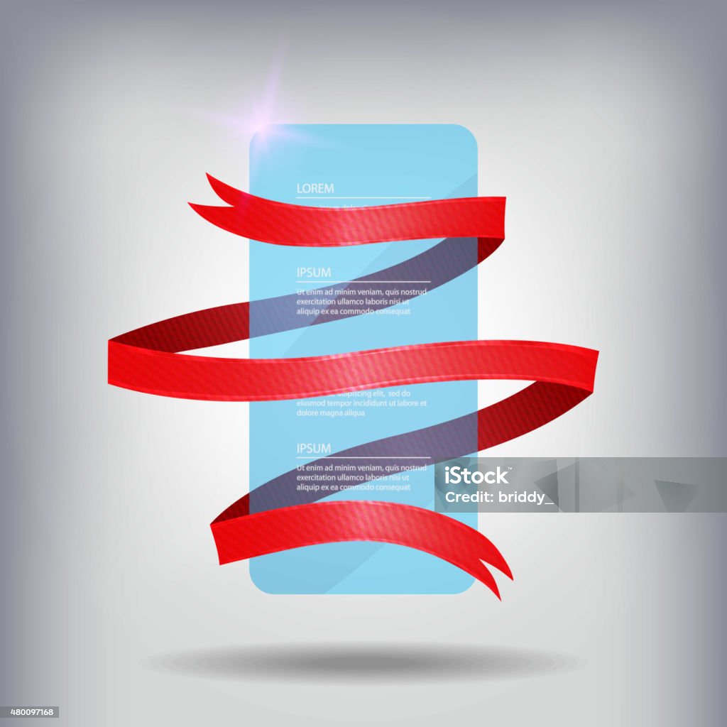 Realistic Ribbon Event Red Realistic Vector Ribbon Stock Illustration - Download Image Now ...