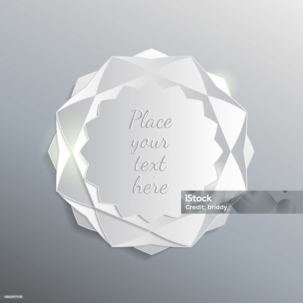 Abstract Shiny Paper Shiny Paper Template Stock Illustration - Download Image Now - 2015 ...