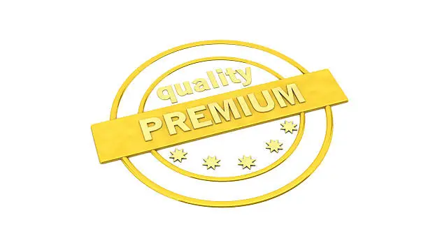 Photo of Gold label stamp premium