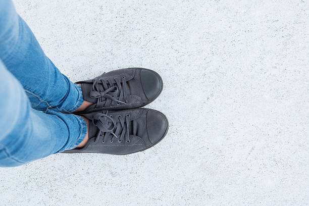 istock Woman wearing trainers 480101856