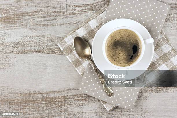 Cup Of Coffee Stock Photo - Download Image Now - Above, Arrangement, Breakfast